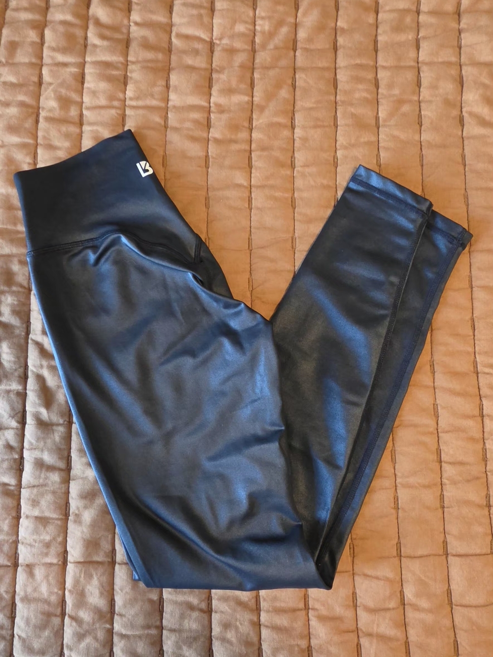 BuffBunny Faux Leather Leggings - Black